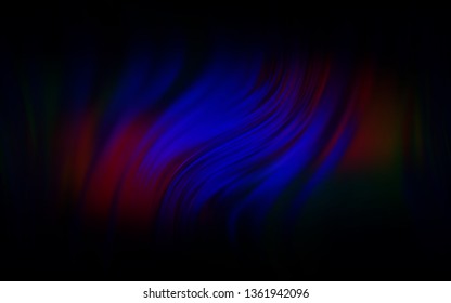 Dark Blue, Red vector blurred shine abstract background. Abstract colorful illustration with gradient. New design for your business.