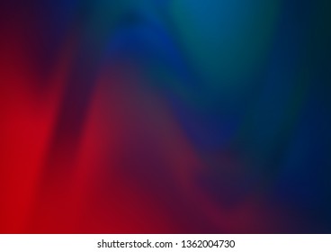 Dark Blue, Red vector blurred shine abstract pattern. Creative illustration in halftone style with gradient. Brand new design for your business.
