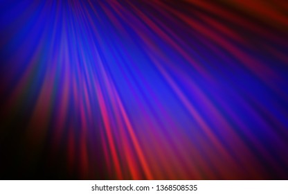 Dark Blue, Red vector blurred background. An elegant bright illustration with gradient. New way of your design.