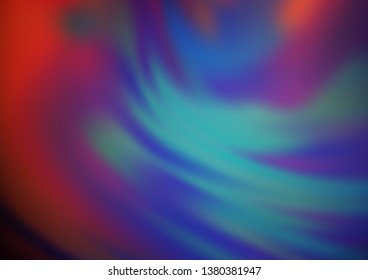 Dark Blue, Red vector blurred bright template. A completely new color illustration in a bokeh style. The elegant pattern for brand book.