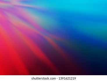 Dark Blue, Red vector blurred shine abstract pattern. Creative illustration in halftone style with gradient. The template for backgrounds of cell phones.