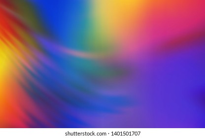 Dark Blue, Red vector blurred shine abstract template. A completely new colored illustration in blur style. Background for designs.