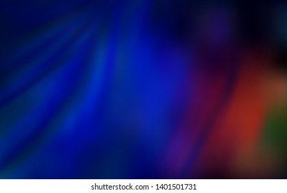 Dark Blue, Red vector blurred shine abstract texture. A completely new colored illustration in blur style. Elegant background for a brand book.
