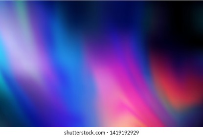 Dark Blue, Red vector blurred shine abstract background. Abstract colorful illustration with gradient. Elegant background for a brand book.