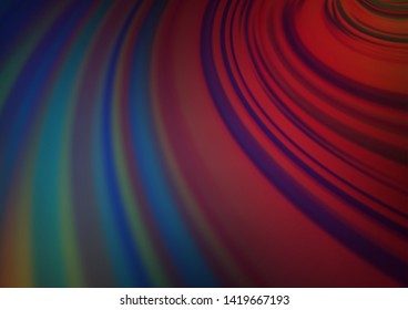 Dark Blue, Red vector blurred bright template. Colorful illustration in blurry style with gradient. Brand new style for your business design.