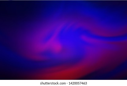 Dark Blue, Red vector blurred shine abstract texture. Abstract colorful illustration with gradient. The best blurred design for your business.