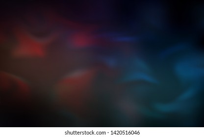 Dark Blue, Red vector blurred shine abstract template. An elegant bright illustration with gradient. New way of your design.