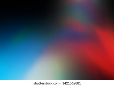 Dark Blue, Red vector blurred shine abstract template. Glitter abstract illustration with an elegant design. The elegant pattern for brand book.