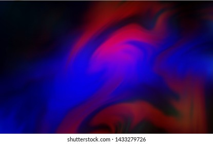 Dark Blue, Red vector blurred background. Glitter abstract illustration with gradient design. Background for designs.
