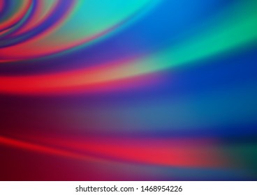 Dark Blue, Red vector blurred shine abstract template. Modern geometrical abstract illustration with gradient. The template for backgrounds of cell phones.