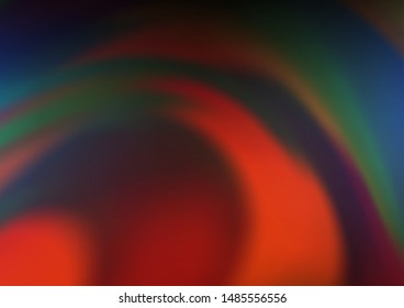 Dark Blue, Red vector blurred bright pattern. A completely new color illustration in a bokeh style. The template for backgrounds of cell phones.