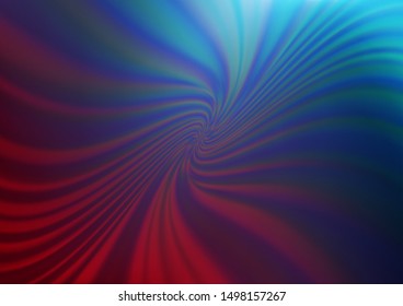 Dark Blue, Red vector blurred shine abstract template. Glitter abstract illustration with an elegant design. The background for your creative designs.