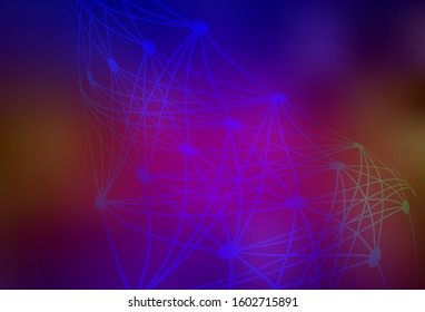 Dark Blue, Red vector blurred shine abstract texture. New colored illustration in blur style with gradient. Elegant background for a brand book.