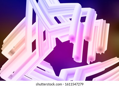 Dark Blue, Red vector blurred shine abstract template. An elegant bright illustration with gradient. New way of your design.
