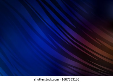 Azul oscuro, vector rojo borroso brillo fondo abstracto. Una ilustración de color completamente nueva en un estilo borroso. Diseño inteligente para su trabajo.