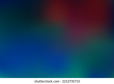 Azul oscuro, rojo vectorial borroso brillo fondo abstracto. Ilustración colorida en estilo abstracto con gradiente. Plantilla totalmente nueva para su diseño.