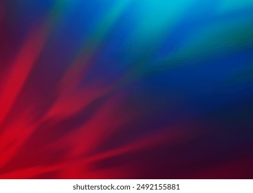 Dark Blue, Red vector blurred shine abstract template. Modern geometrical abstract illustration with gradient. A completely new template for your design.