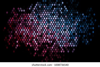 Dark Blue, Red vector blurry rectangular background. Geometric background in square style with gradient. The pattern can be used for brand-new background.