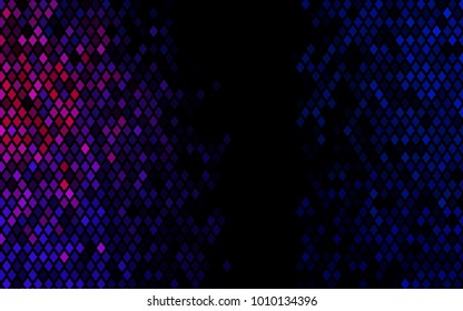 Dark Blue, Red vector blurry rectangular background. Geometric background in square style with gradient. The pattern can be used for brand-new background.