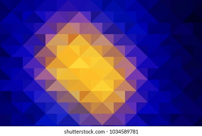 Dark Blue, Red vector blurry triangle background. Shining illustration, which consist of triangles. The elegant pattern can be used as part of a brand book.