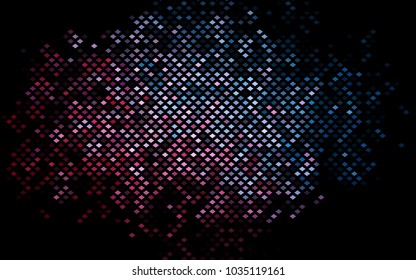 Dark Blue, Red vector blurry rectangular background. Geometric background in square style with gradient. The pattern can be used for brand-new background.