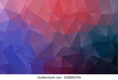 Dark Blue, Red vector blurry triangle template. A completely new color illustration in a vague style. The completely new template can be used for your brand book.