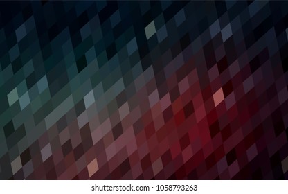 Dark Blue, Red vector blurry rectangular background. Geometric background in square style with gradient. The pattern can be used for brand-new background.