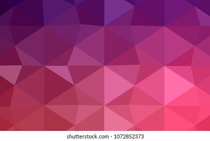 Dark Blue, Red vector blurry triangle pattern. Shining polygonal illustration, which consist of triangles. Textured pattern can be used for background.