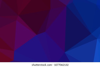 Dark Blue, Red vector blurry triangle pattern. Colorful illustration in abstract style with gradient. A completely new template for your business design.
