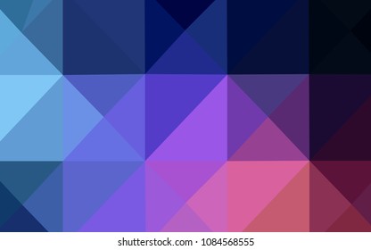 Dark Blue, Red vector blurry triangle pattern. Shining colored illustration in a new style. Textured pattern can be used for background.
