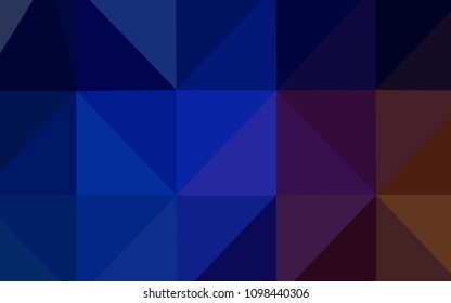 Dark Blue, Red vector blurry triangle pattern. Glitter abstract illustration with an elegant design. The template for cell phone's backgrounds.