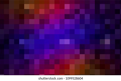 Dark Blue, Red vector blurry rectangular background. Geometric background in square style with gradient. The pattern can be used for brand-new background.