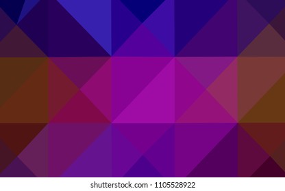 Dark Blue, Red vector blurry triangle template. Geometric illustration in Origami style with gradient.  That new template can be used for your brand book.