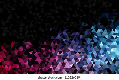 Dark Blue, Red vector blurry triangle pattern. Brand new colored illustration in blurry style with gradient. The polygonal design can be used for your web site.
