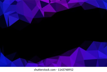 Dark Blue, Red vector blurry hexagon pattern. An elegant bright illustration with gradient. The template can be used as a background for cell phones.
