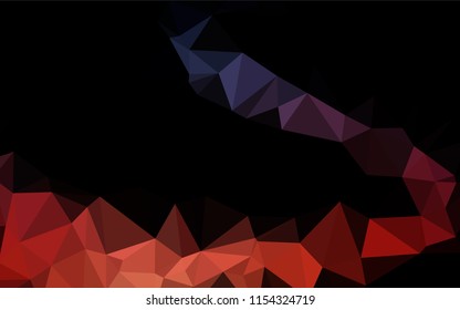 Dark Blue, Red vector blurry hexagon pattern. Brand new colored illustration in blurry style with gradient. The polygonal design can be used for your web site.