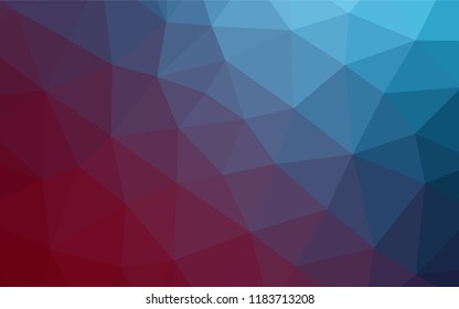 Dark Blue, Red vector blurry hexagon template. A sample with polygonal shapes. A completely new design for your business.