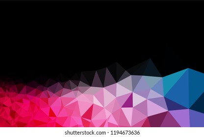 Dark Blue, Red vector blurry hexagon texture. A vague abstract illustration with gradient. A completely new template for your business design.
