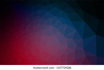 Dark Blue, Red vector blurry hexagon texture. Colorful illustration in abstract style with gradient. The completely new template can be used for your brand book.