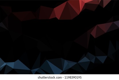 Dark Blue, Red vector blurry hexagon template. An elegant bright illustration with gradient. A completely new template for your business design.