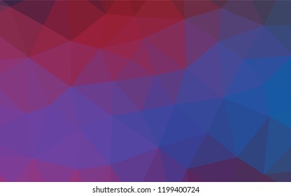 Dark Blue, Red vector blurry hexagon pattern. Creative illustration in halftone style with gradient. The completely new template can be used for your brand book.