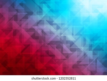 Dark Blue, Red vector blurry hexagon texture. Modern geometrical abstract illustration with gradient. A completely new template for your business design.
