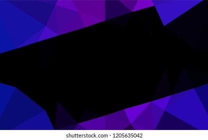 Dark Blue, Red vector blurry hexagon pattern. Glitter abstract illustration with an elegant design. The template can be used as a background for cell phones.