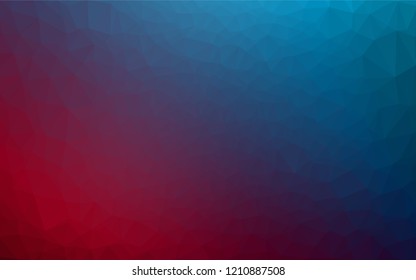 Dark Blue, Red vector blurry hexagon template. Glitter abstract illustration with an elegant design. A completely new template for your business design.