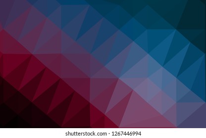 Dark Blue, Red vector blurry triangle template. Colorful illustration in abstract style with gradient. Textured pattern for background.