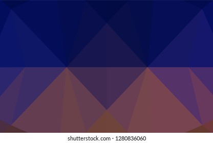 Dark Blue, Red vector blurry hexagon template. Glitter abstract illustration with an elegant design. A new texture for your design.