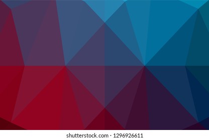 Dark Blue, Red vector blurry hexagon texture. Brand new colored illustration in blurry style with gradient. The template can be used as a background for cell phones.
