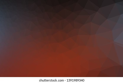 Dark Blue, Red vector blurry triangle texture. Colorful illustration in Origami style with gradient.  Template for a cell phone background.