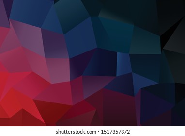 Dark Blue, Red vector blurry triangle texture. Creative illustration in halftone style with gradient. Textured pattern for background.