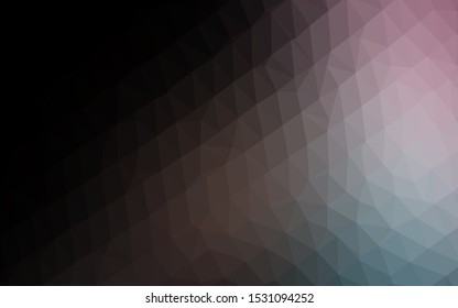 Dark Blue, Red vector blurry triangle template. Colorful illustration in abstract style with gradient. Template for your brand book.
